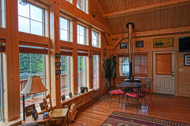Custom Timber Frame home, Seldovia, Alaska